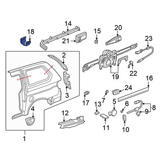 Honda OE - Right Sliding Door Roller