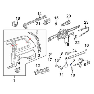 Honda OE - Fuel Filler Door Clip