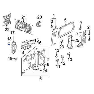 Honda OE - Floor Jack Cover Clip
