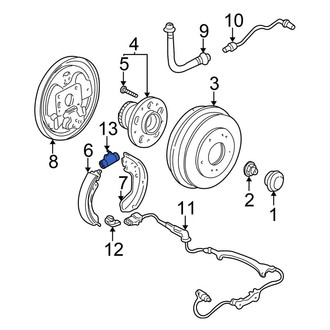 Honda OE - Rear Left Drum Brake Wheel Cylinder