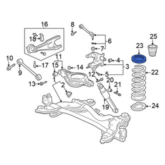 Honda OE - Rear Coil Spring Insulator