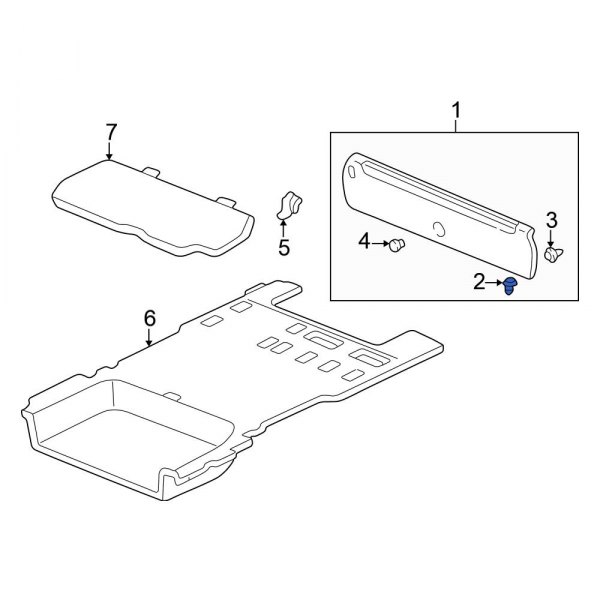 Rear Body Panel Trim Panel Clip