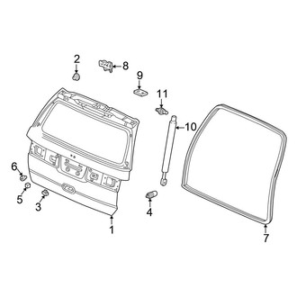 Honda OE - Lift Gate - Gate & Hardware
