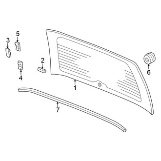Honda OE - Lift Gate - Glass