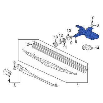 Honda OE - Rear Wiper Motor