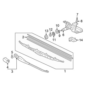Honda OE - Lift Gate - Wiper & Washer Components