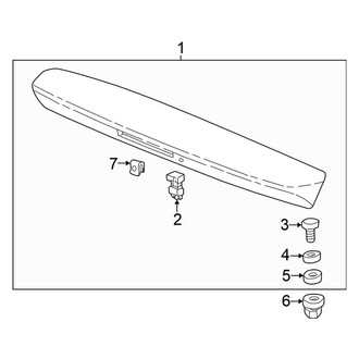 Honda OE - Lift Gate - Spoiler