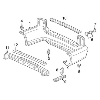 Honda OE - Rear Bumper - Bumper & Components