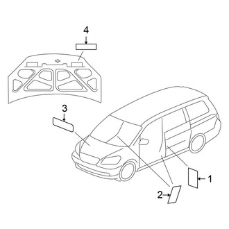 Honda OE - Information Labels - Labels (LX)