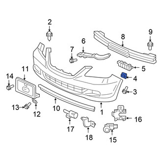 Honda OE - Front Bumper Cover Grommet