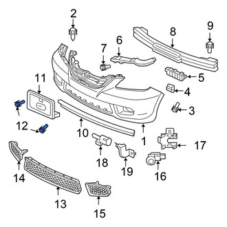 Honda OE - License Plate Bracket Screw