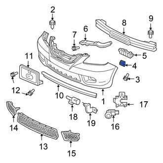 Honda OE - Front Bumper Cover Grommet