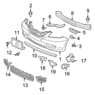 Honda OE - Front Bumper - Bumper & Components
