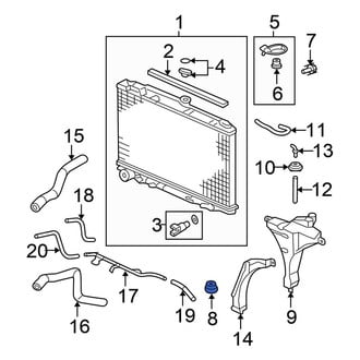Honda OE - Lower Radiator Insulator