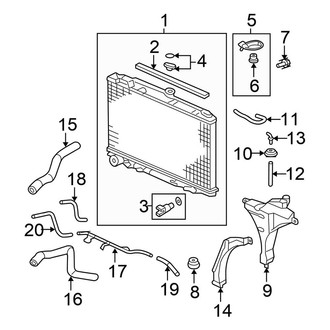 Honda OE - Cooling - Radiator & Components