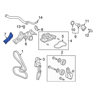 Honda OE - Front Engine Coolant Outlet Gasket