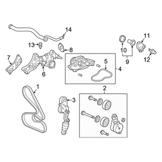 Honda OE - Cooling - Belts & Pulleys (EX-L / Touring)