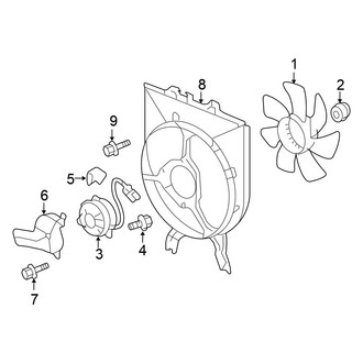 Honda OE - Air Conditioner & Heater - Condenser Fan
