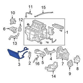 Honda OE - Front HVAC Heater Core