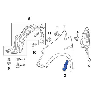 Honda OE - Left Fender Bracket