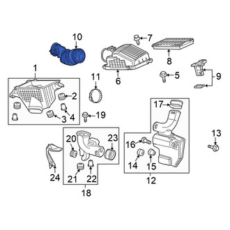 Honda OE - Engine Air Intake Hose