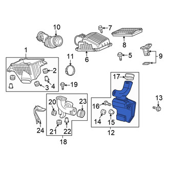 Honda OE - Engine Air Intake Resonator