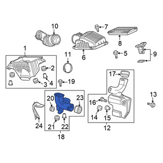 Honda OE - Engine Air Intake Hose