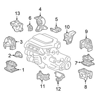 Honda OE - Engine / Transaxle - Engine & Transmission Mounting (3.5L i-VTEC Engine)