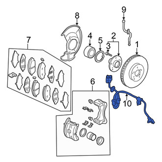 Honda OE - Front Right ABS Wheel Speed Sensor