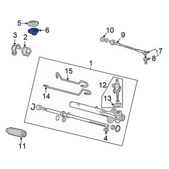 Honda OE - Left Rack and Pinion Mount Bushing