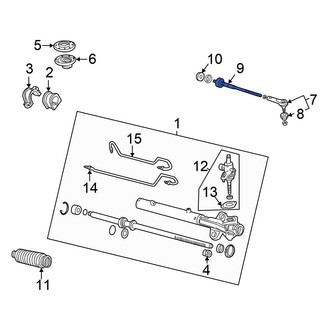Honda OE - Inner Steering Tie Rod End