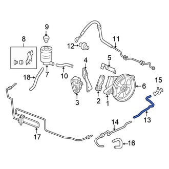 Honda OE - Front Power Steering Cooler