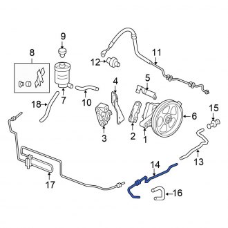 Honda Odyssey Power Steering Cooling | Coolers, Lines — CARiD.com