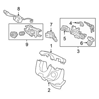 Honda OE - Steering Column - Shroud, Switches & Levers
