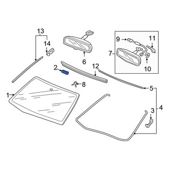 Honda OE - Front Windshield Clip