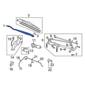 Honda OE - Front Left Wiper Arm