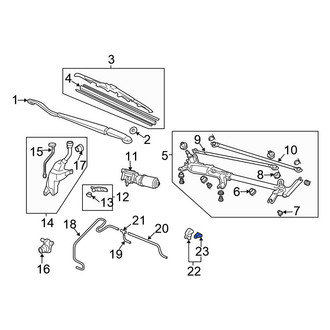 Honda OE - Windshield Washer Nozzle Gasket