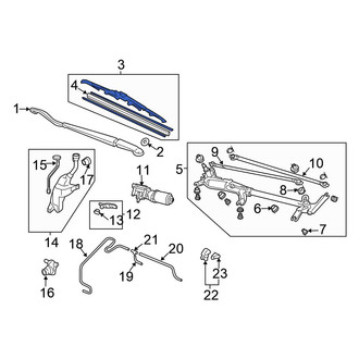 Honda OE - Front Left Wiper Blade