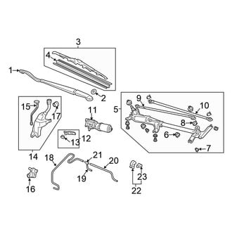Honda OE - Windshield - Wiper & Washer Components