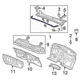 Honda Odyssey Hood Weatherstripping Seals — CARiD.com