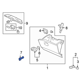 Honda OE - Glove Box Lock Kit