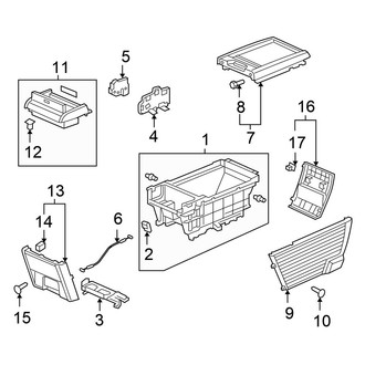 Honda OE - Center Console (2nd Row, Detachable)