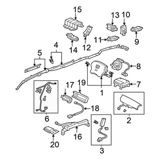 Honda OE - Restraint Systems - Air Bag Components (Touring)