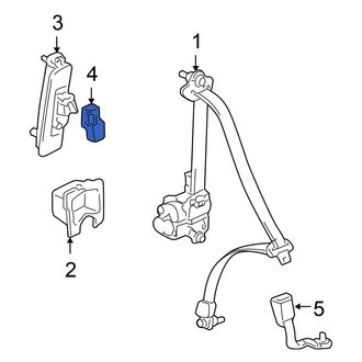 Honda OE - Center Seat Belt Height Adjuster Cover