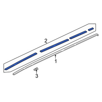 Honda OE - Left Roof Molding