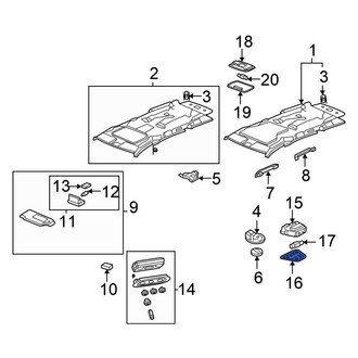 Honda OE - Left Map Light Lens