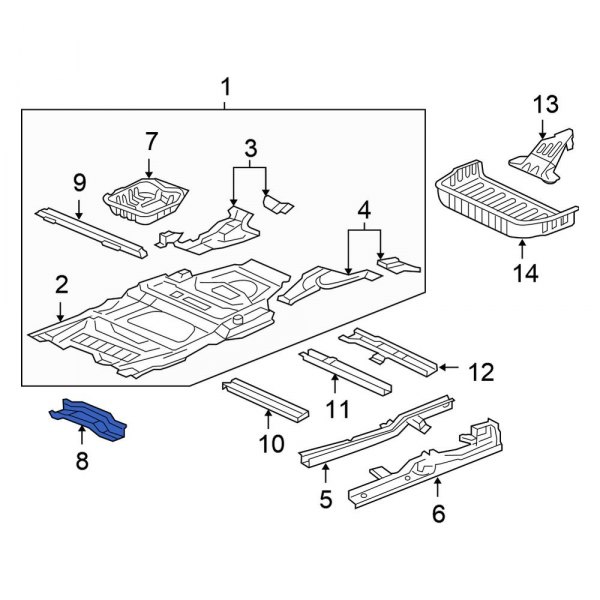 Floor Pan Crossmember