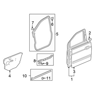 Honda OE - Front Door - Door & Components