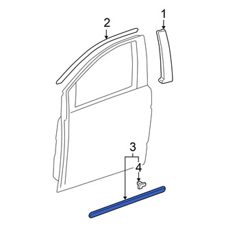 Honda OE - Front Right Door Molding