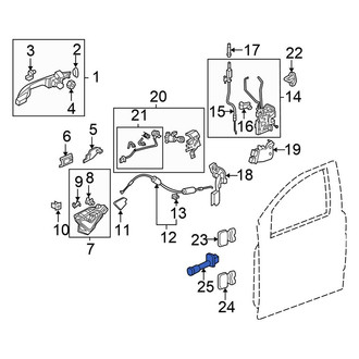 Honda OE - Front Left Door Check
